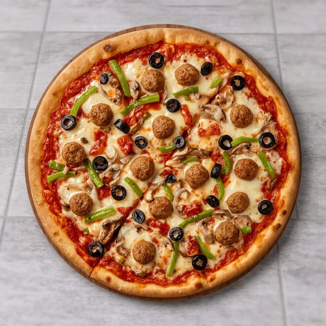 Bianco's Combo Pizza.