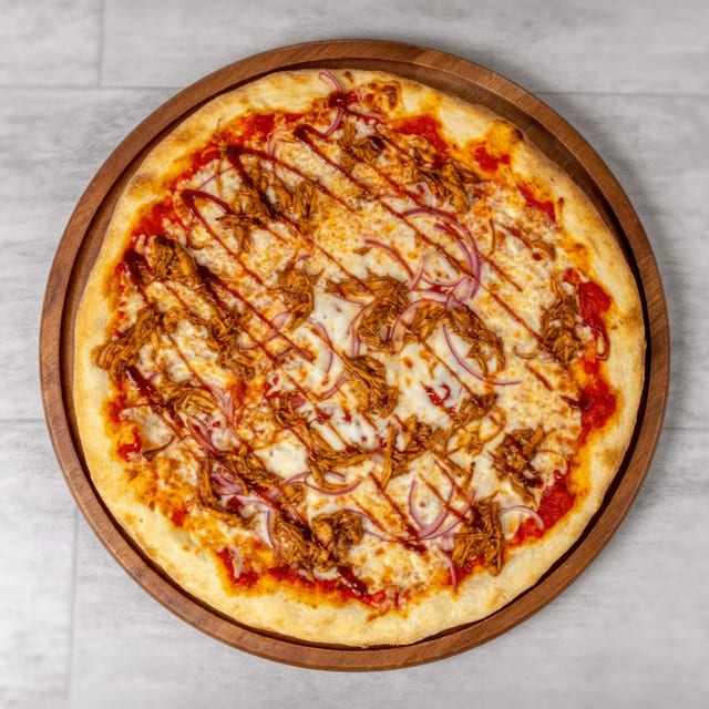 BBQ Chicken Pizza.
